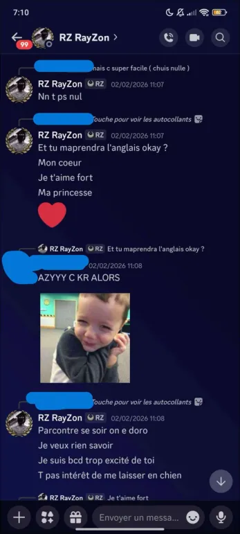 Capture harcèlement DM 4