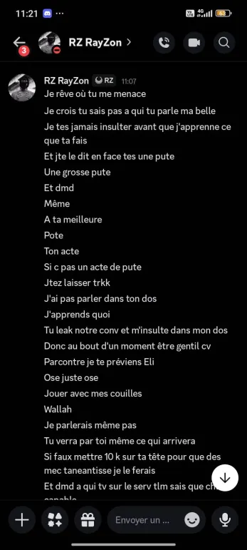 Capture menaces