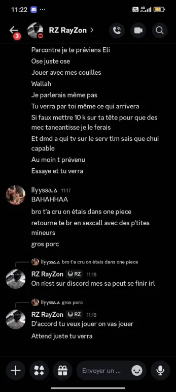 Capture menaces 2 et aveux