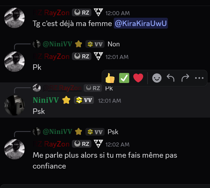 RZ RayZon discours possessif